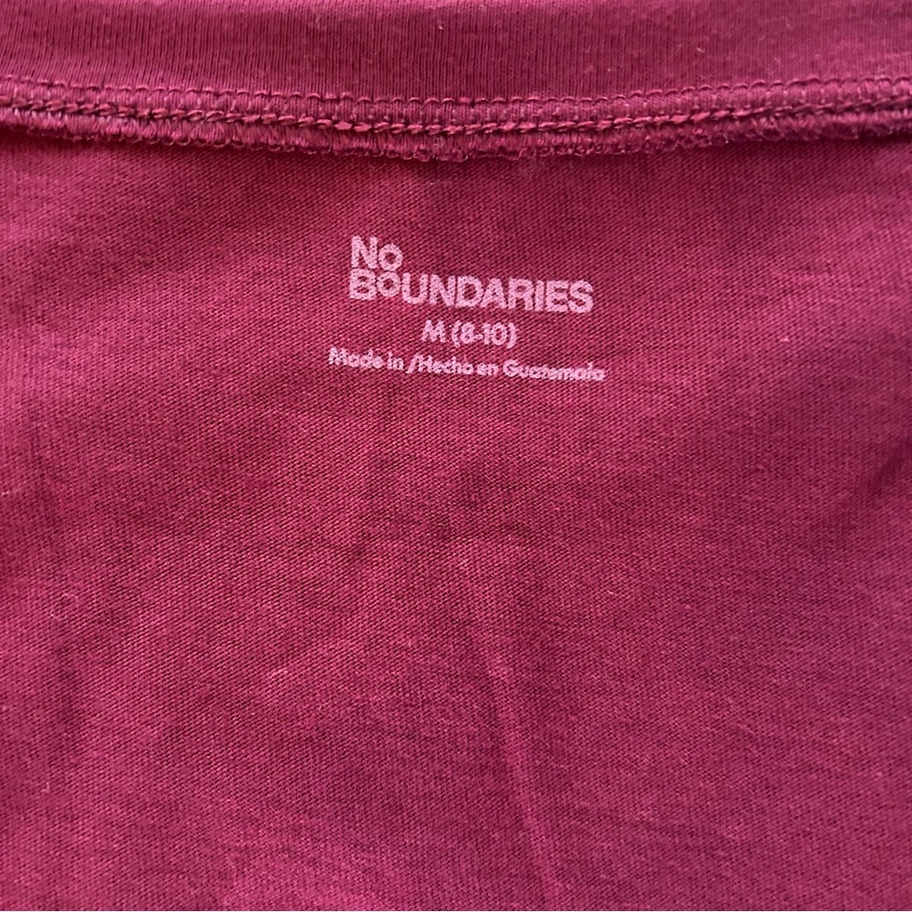 TWO Sz Medium No Boundaries scoop neck short sleeve tees - Picture 4 of 5